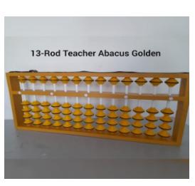 13 rods Yellow teachers abacus(Golden)