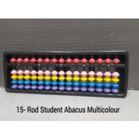 15 rods multicolour student abacus