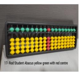 17 rods Green Yellow Red in center student abacus