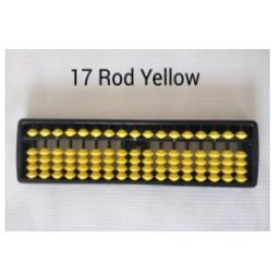17 rods Yellow student abacus