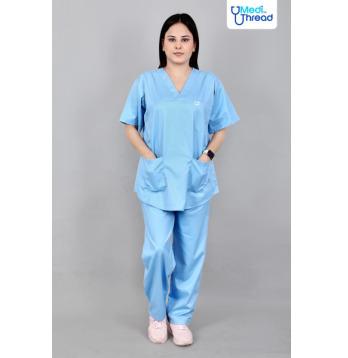 Scrub Suit Sky Blue