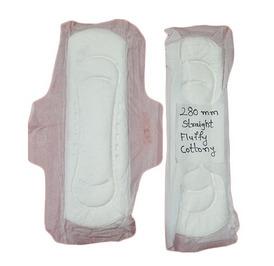 280 MM Straight Flufly Cotton Sanitary Napkin
