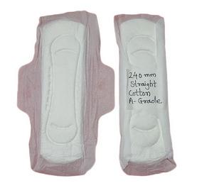 240 MM A Grade Straight Cotton Sanitary Napkin