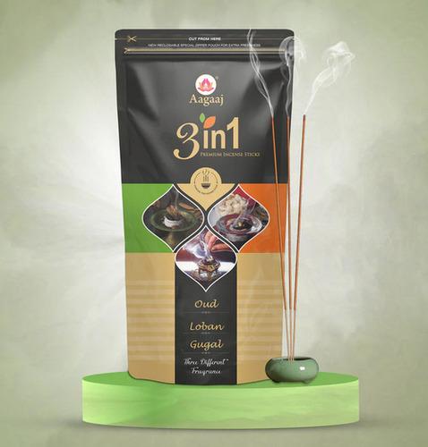 Premium Incense Sticks 3in1 Zipper Black 120G