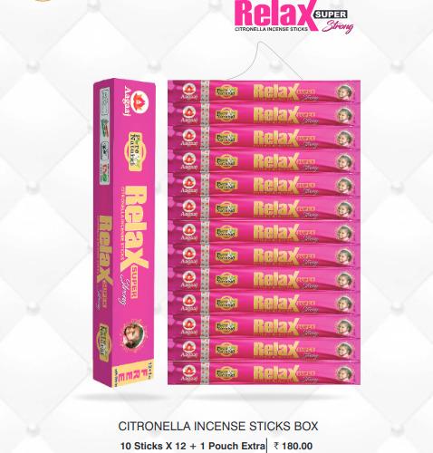 CITRONELLA INCENSE STICKS BOX RELAX