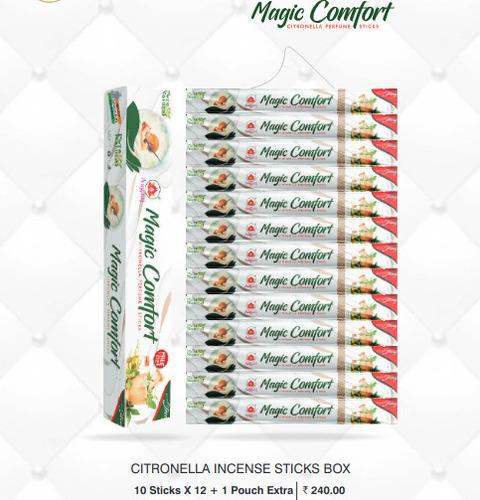 CITRONELLA INCENSE STICKS BOX MAGIC COMFORT