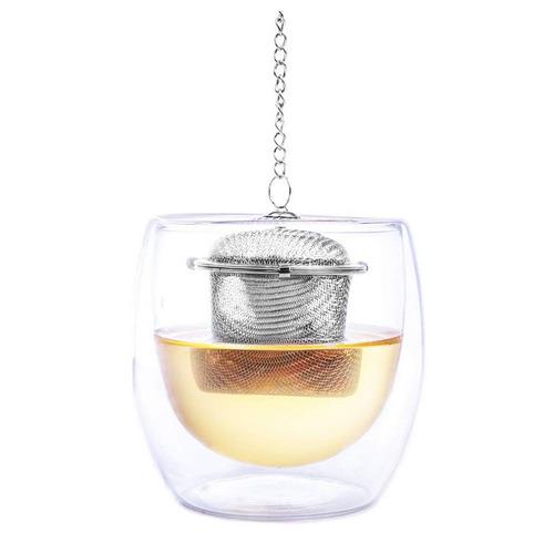 Stainless Steel Basket Tea Infuser: Ideal for Green Tea, Loose Leaf Tea & Tea Bag