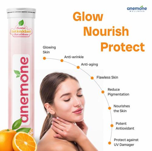Anemone Glutathione & Vitamin C effervescent tablets