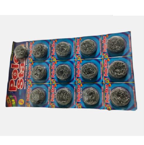 POLE STAR STAINLESS STEEL SCRUBBER 13 PCS PATTA
