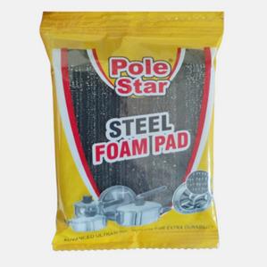 POLE STAR STAINLESS STEEL FOAM PAD SCRUBBER