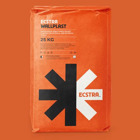 ECSTRA WALLPLAST - Waterproof Breathable Drying Plaster for Internal and External Walls