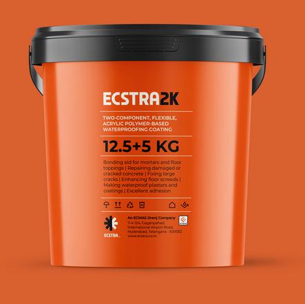 ECSTRA 2K  Two-Component, Flexible, Acrylic Polymer-Based Waterproofing Coating