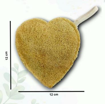 Heart Shape Natural Loofah