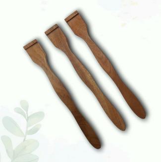 NEEM WOOD TONGUE  SCRAPPER