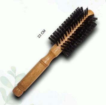 WOODEN ROUND HAIRBRUSH