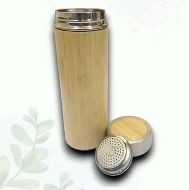 BAMBOO BOTTLE WITH STRAINER