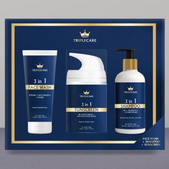 TripleCare 3-in-1 Facewash, TripleCare 3-in-1 Shampoo,TripleCare Sunscreen