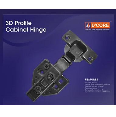 D Core 3D Profile Cabinet Hinges