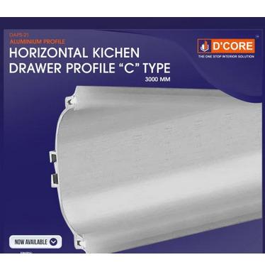 D Core Horizontal Kitchen Drawer C Profile