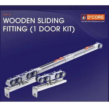 Aluminum Wooden Sliding Door Fitting Kit