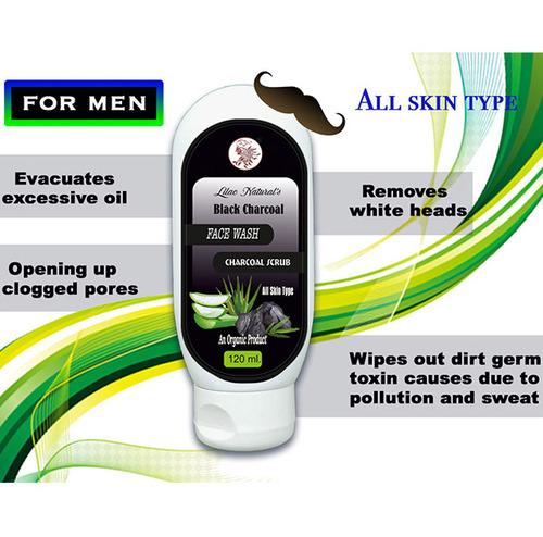 Lilac's Black Charcoal Facewash with Vitamin-E and Aloevera Gel