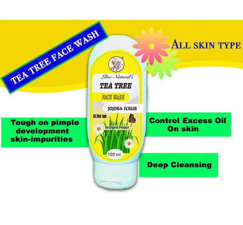 Lilac's Teatree Facewash with Natural Jojoba Beads and Tea Tree Oil