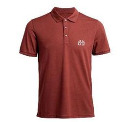 Cotton Polo Tee (220 GSM) - Brick Red