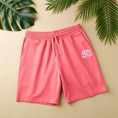 French Terry Shorts (280 GSM) - Flamingo