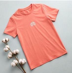 Cotton T-Shirt (180 GSM) - Coral