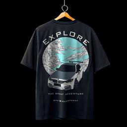 BMW EXPLORE - Oversized Graphic Tee