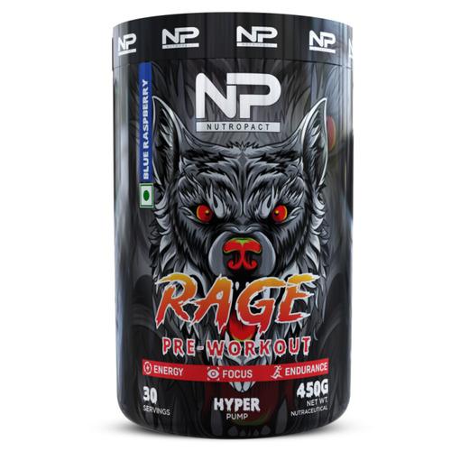 NutroPact RagE Pre-Workout Blue Raspberry
