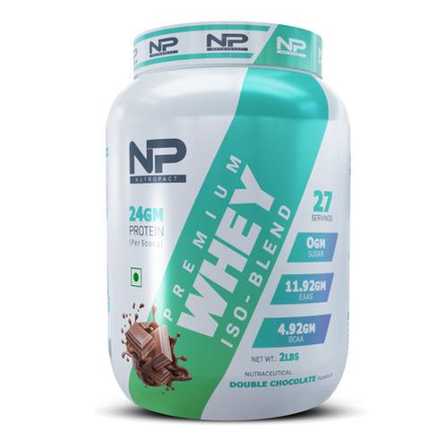 NutroPact Premium Whey Isoblend Protein Double Chocolate 2 Lbs