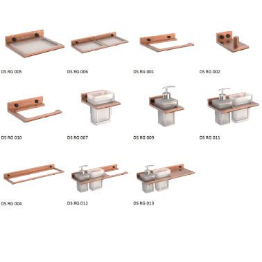 Dense - Rose Gold Bathroom Accessories