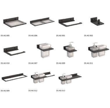 Dense - Armani Gray Bathroom Accessories