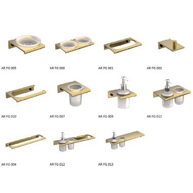 Aura - French Gold Bathroom Accessories