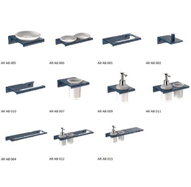 Aura - Armani Blue Bathroom Accessories