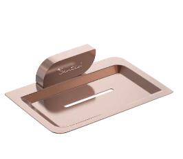 Soap Dish Wall Model, Leaf, Brass & 304 Stainless Steel - PVD Rose Gold
