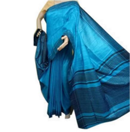 Tussar gichha silk pure handloom sarees silk mark certified
