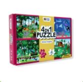 4in1 Puzzle : Animal Kingdom | 4 x 24 pcs Puzzle for Kids