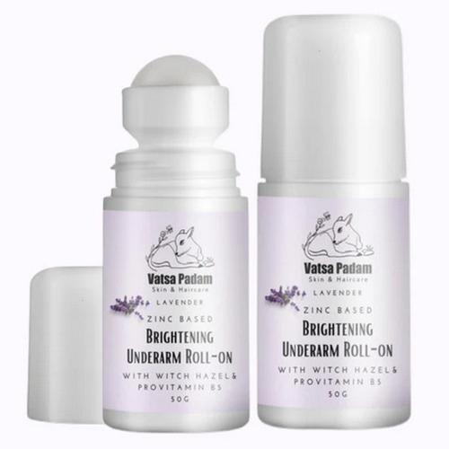 Zinc-Based Brightening Underarm Roll-On Deoderant - Lavender Flavour