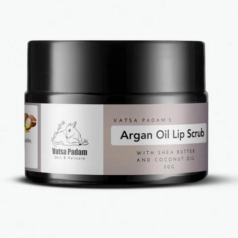 Argan Oil Lip Scrub with Shea Butter and Coconut Oil