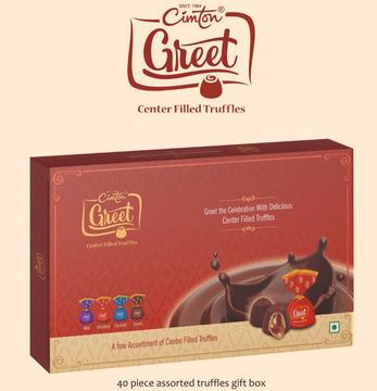 Greet Center filled truffles