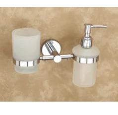 LIQUID SOAP DISPENSER WITH TOOTHBRUSH HOLDER
