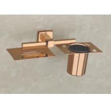 Brass Soap Dish With Tumbler Holder