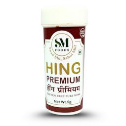 SM 100% Pure Hing Crystals - Natural, Gluten-Free Asafoetida Granules - Hathras Hing (5g)