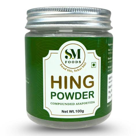 SM Hing Powder - Premium Asafoetida | Strong & Aromatic | Gluten-Free ( 100g Packs)