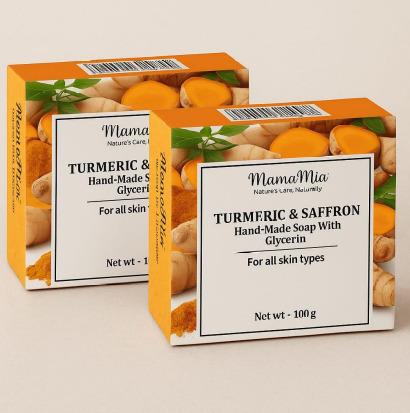 Turmeric & Saffron Handmade soap with glycerin