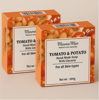 Tomato & Potato Handmade Soap with Glycerin