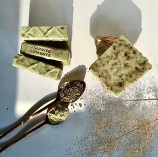 French Mint Tea Exfoliating Handmade Soap Bar