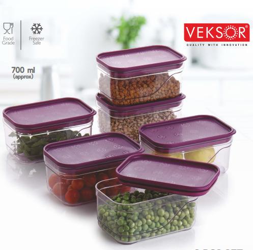 SiMCO container stackable 6 pcs 700 ml